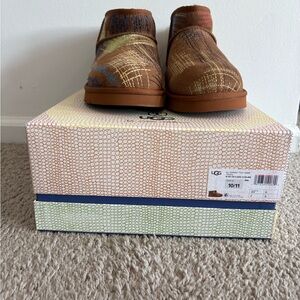 UGG x The Elder Statesman Classic Ultra Mini Boot In Brown, M10 W11 Unisex